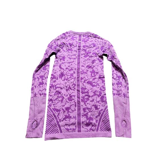 Lululemon Swiftly Tech Long Sleeve Crew Heathered Tender Violet Womens 2 - Picture 5 of 8